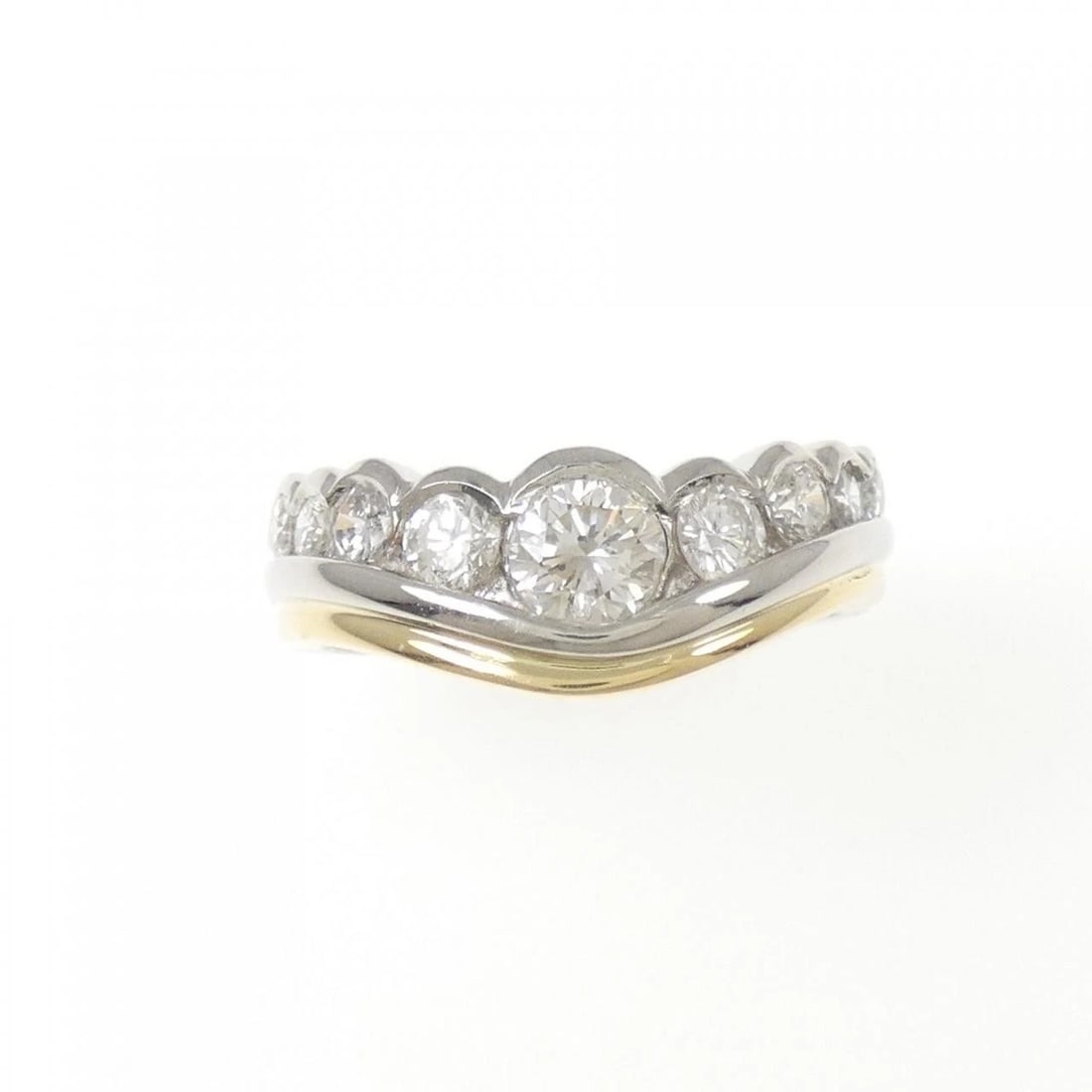 PT900/K18YG DIAMOND RING - 2