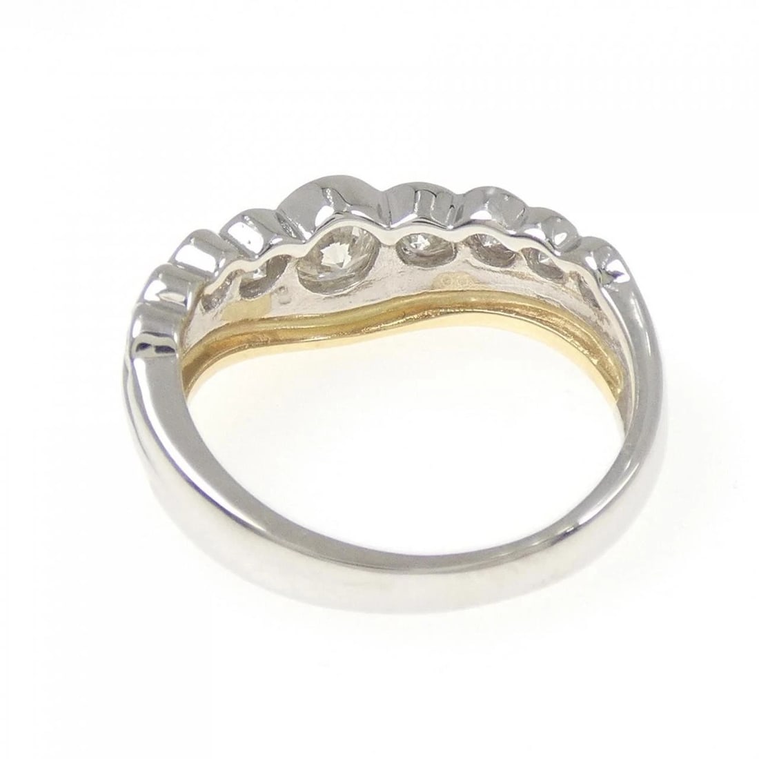 PT900/K18YG DIAMOND RING - 3