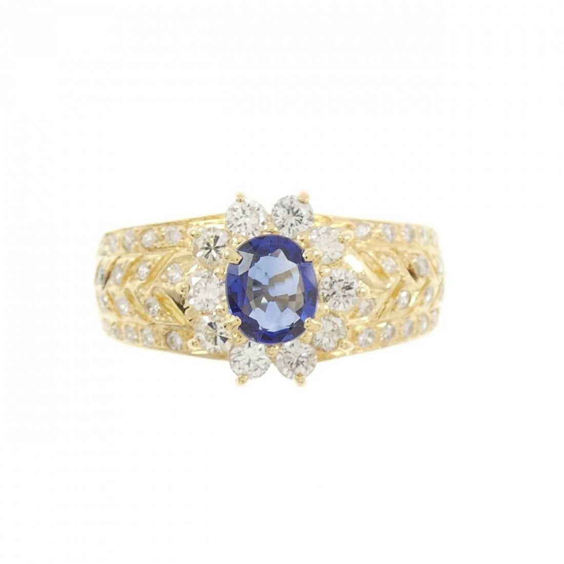 K18YG SAPPHIRE RING - 2