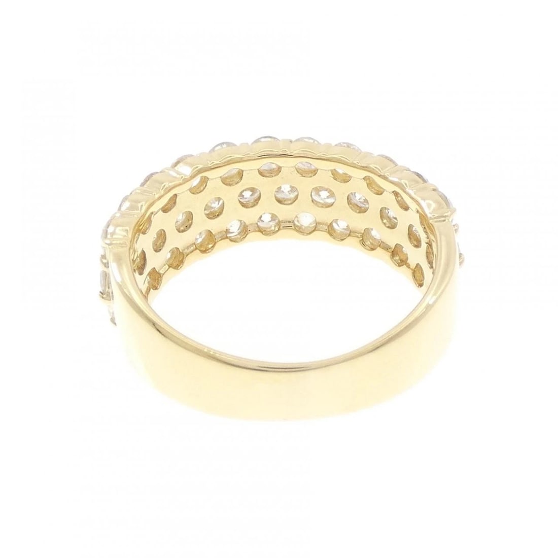 K18YG PAVE DIAMOND RING - 3