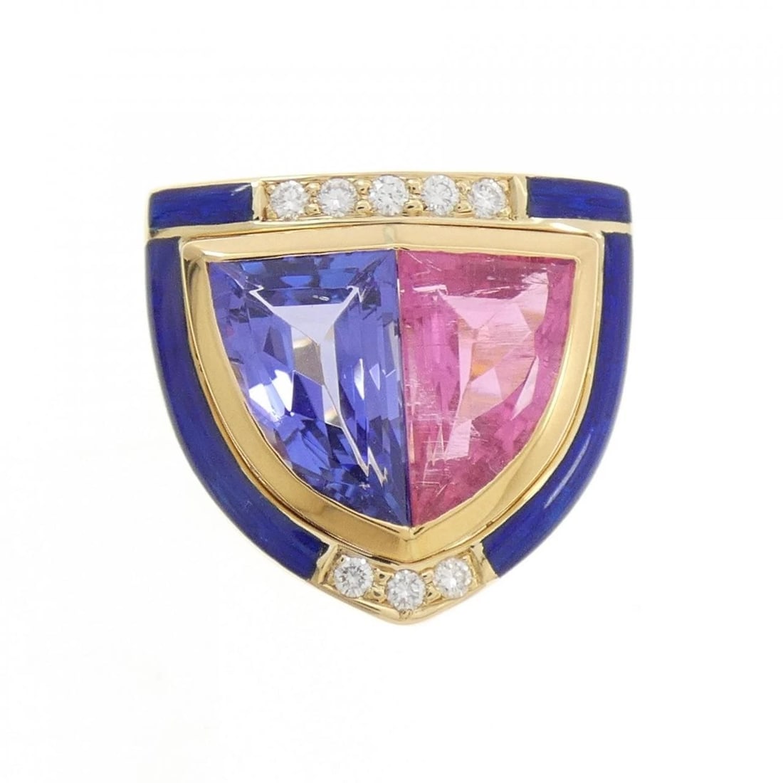 750YG COLOR STONE RING - 2