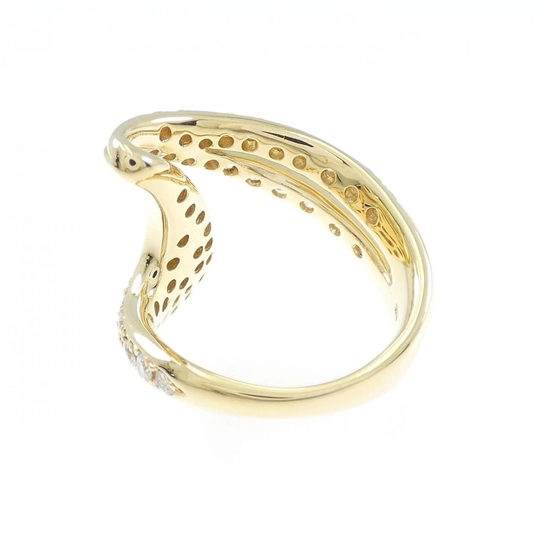 K18YG DIAMOND RING - 3