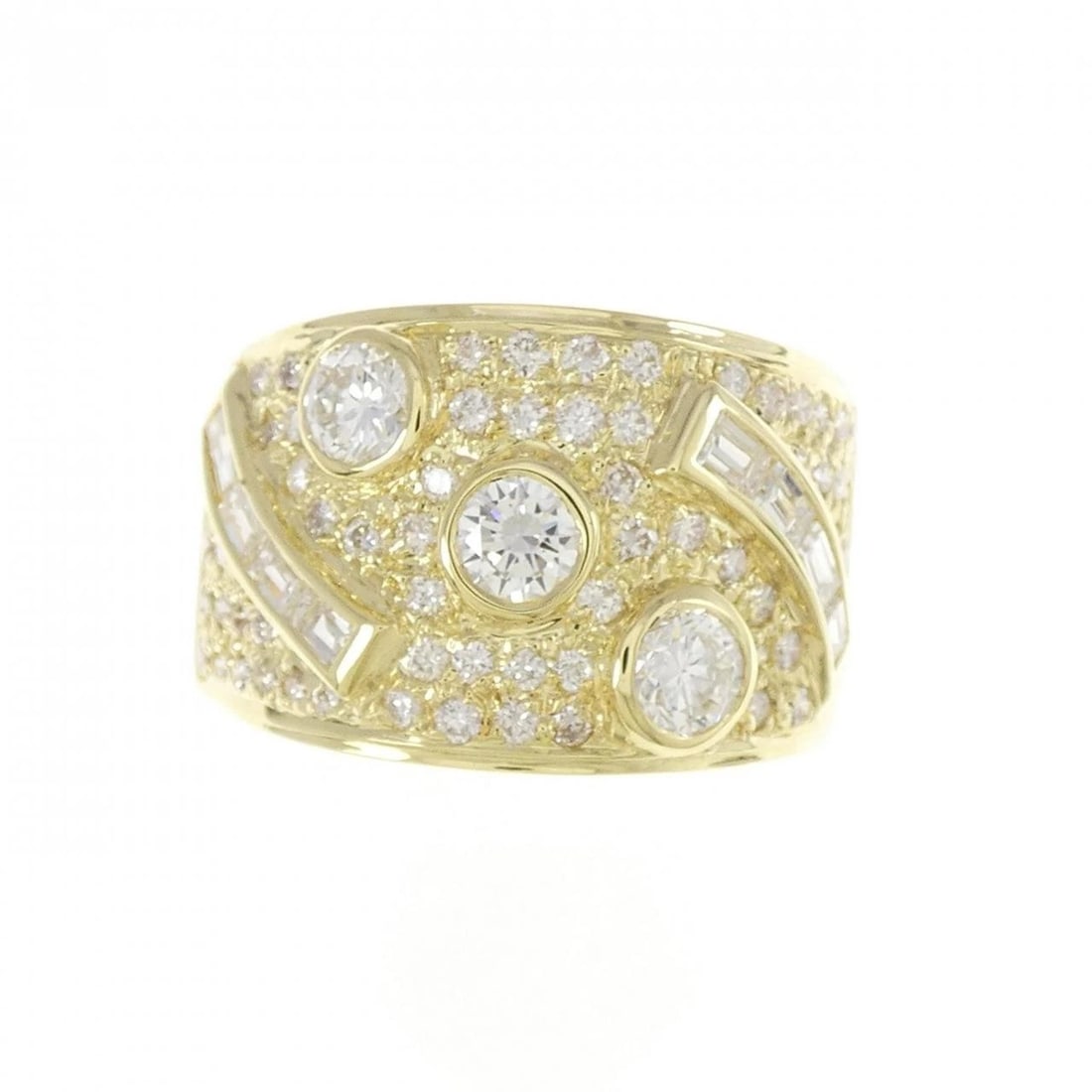 K18YG DIAMOND RING - 2