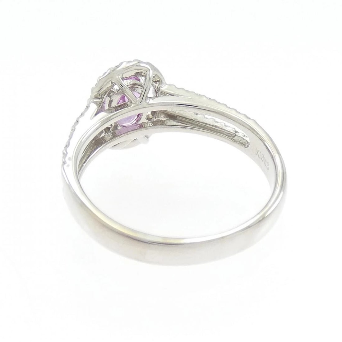 K18WG SAPPHIRE RING - 3