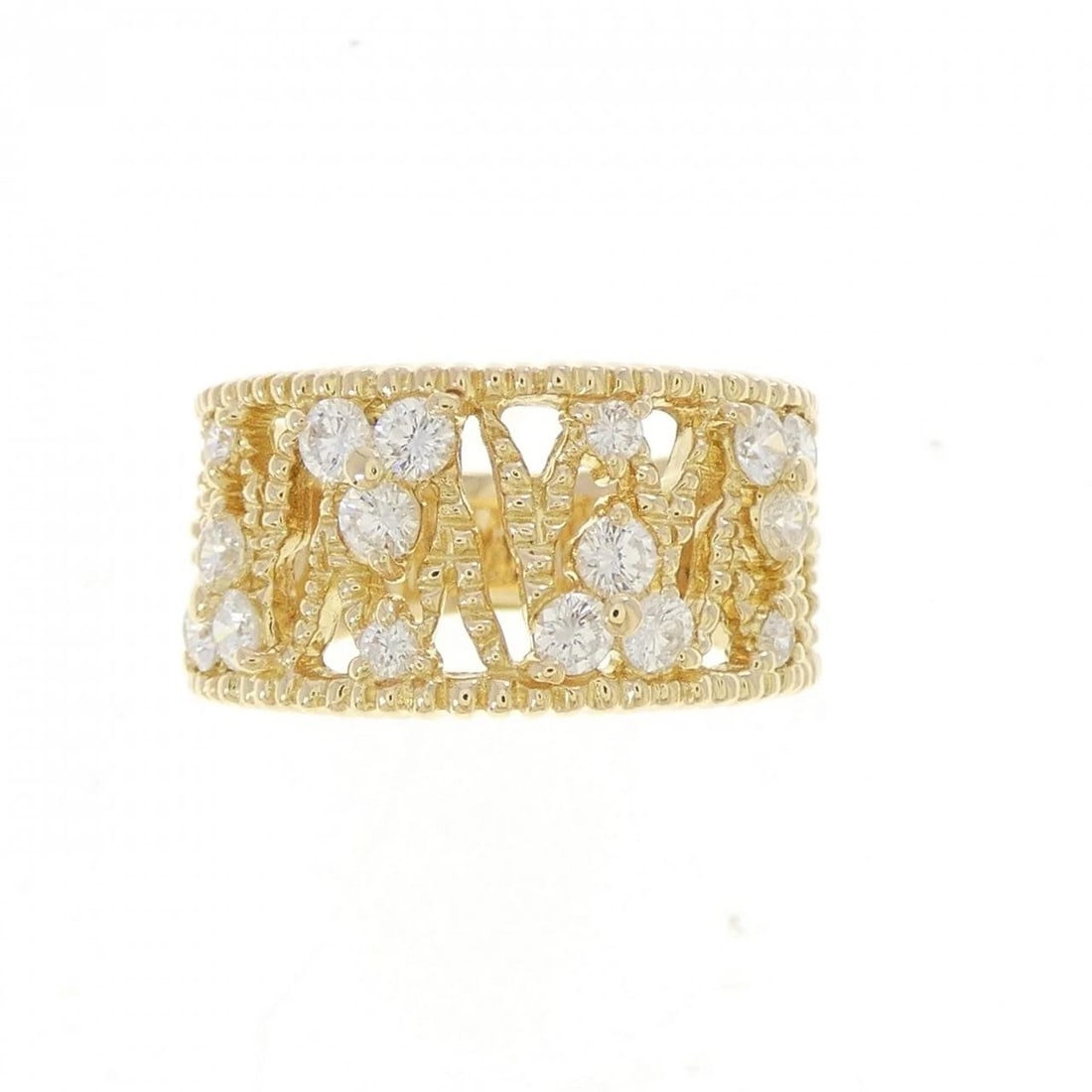 K18YG DIAMOND RING - 2