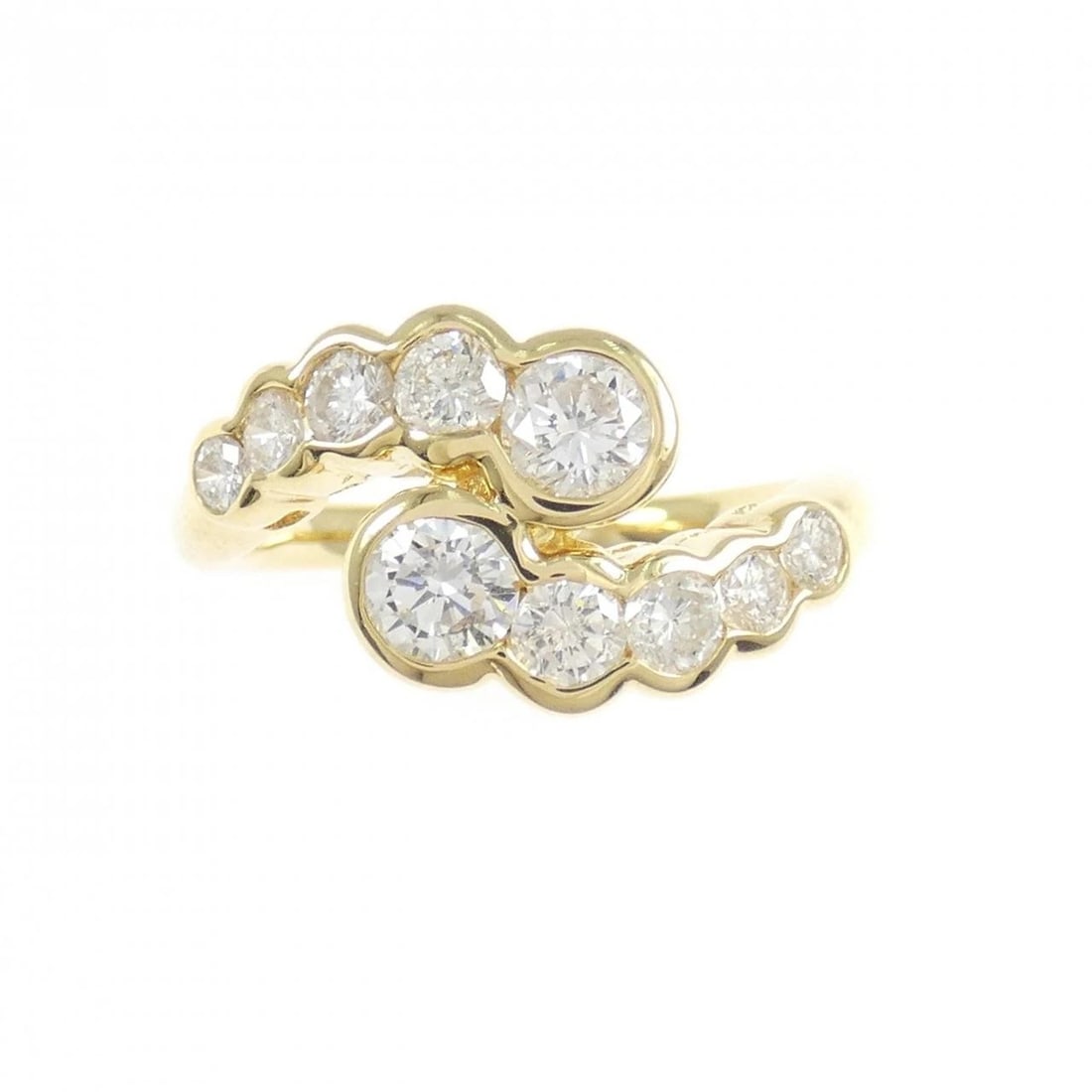K18YG DIAMOND RING - 2