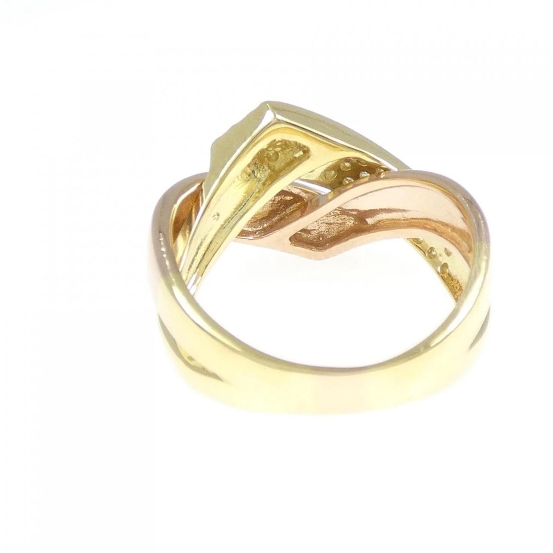 K18YG/K18PG PAVE DIAMOND RING - 3