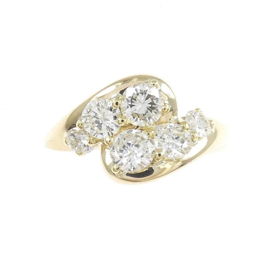 K18YG DIAMOND RING - 2