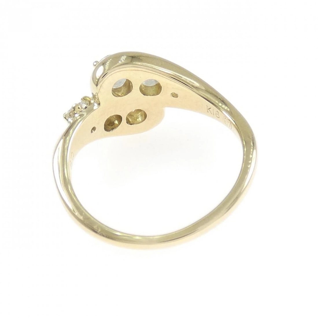 K18YG DIAMOND RING - 3