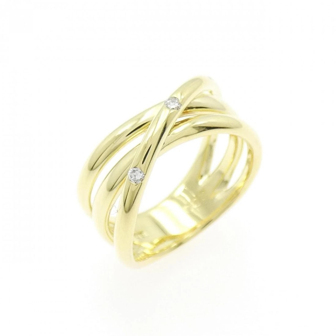 K18YG DIAMOND PINKY RING: K18YG Diamond Pinky Ring Brand: Unbranded Type/Style: Diamond Ring Material: 18K Yellow Gold, Main Stone/Creation natural Color: Yellow Gold Size: US 3 Accessories: None Accessories Notice: When