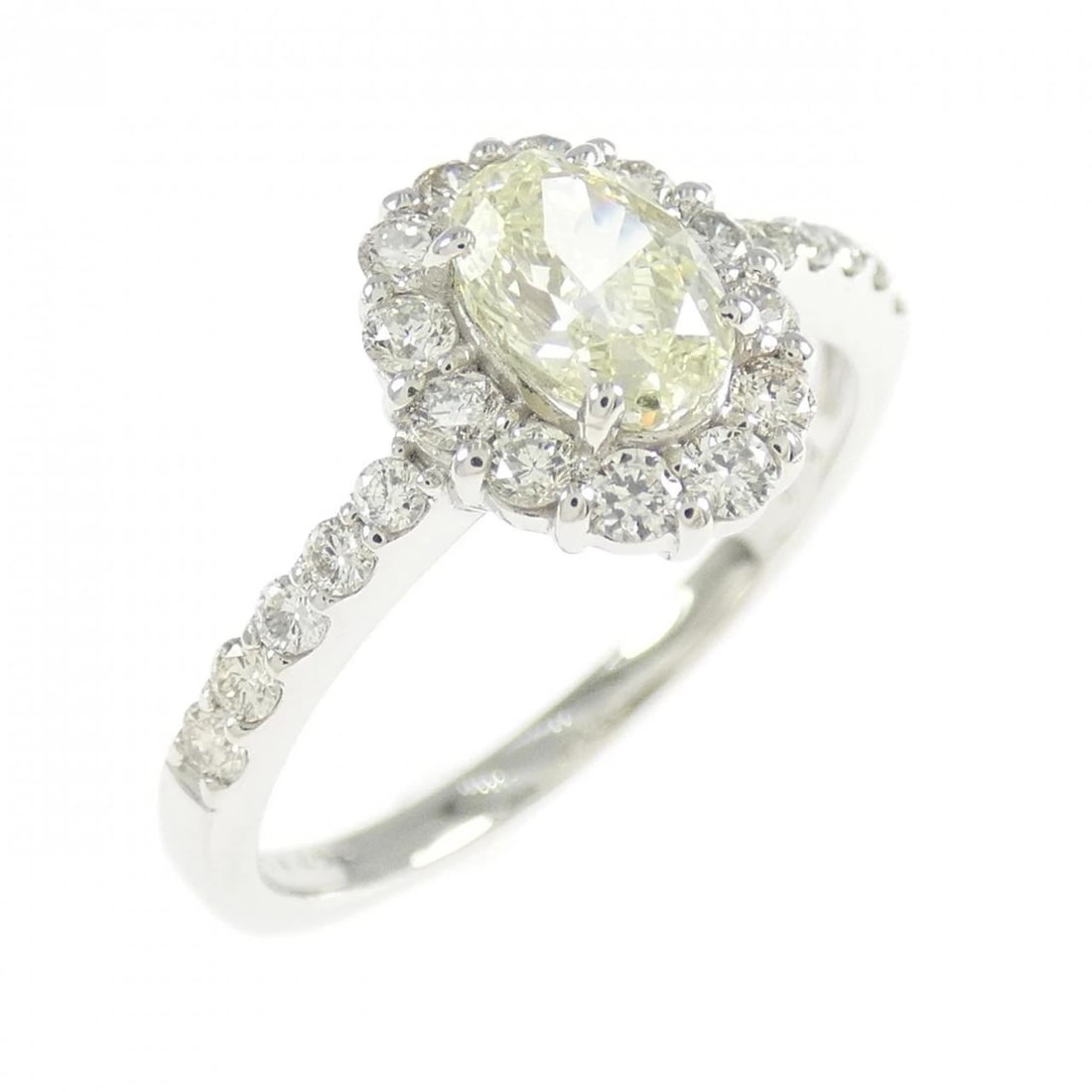 PT900 DIAMOND RING: PT900 Diamond Ring Brand: Unbranded Type/Style: Ring Material: Platinum900, Main Stone/Creation natural Color: Platinum Size: US 5 3/4 Accessories: None Accessories Notice: When purchasing pre-owned