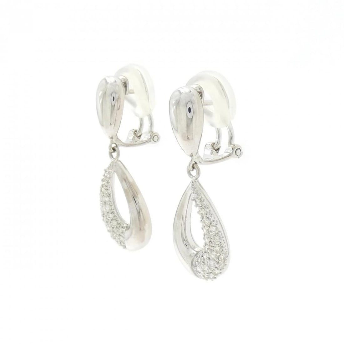 K18WG DIAMOND PIERCE/EARRING - 2