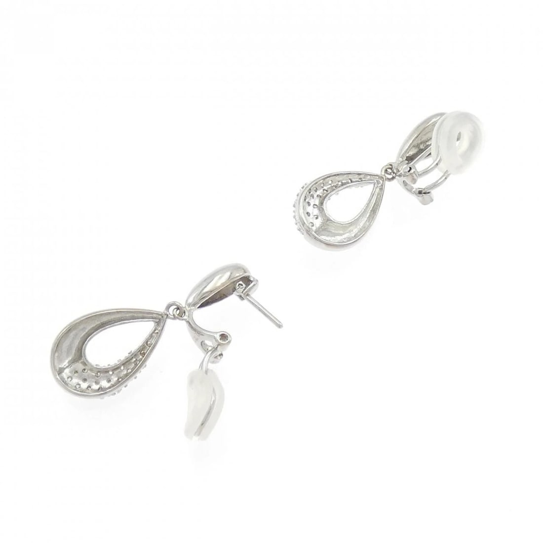 K18WG DIAMOND PIERCE/EARRING - 3