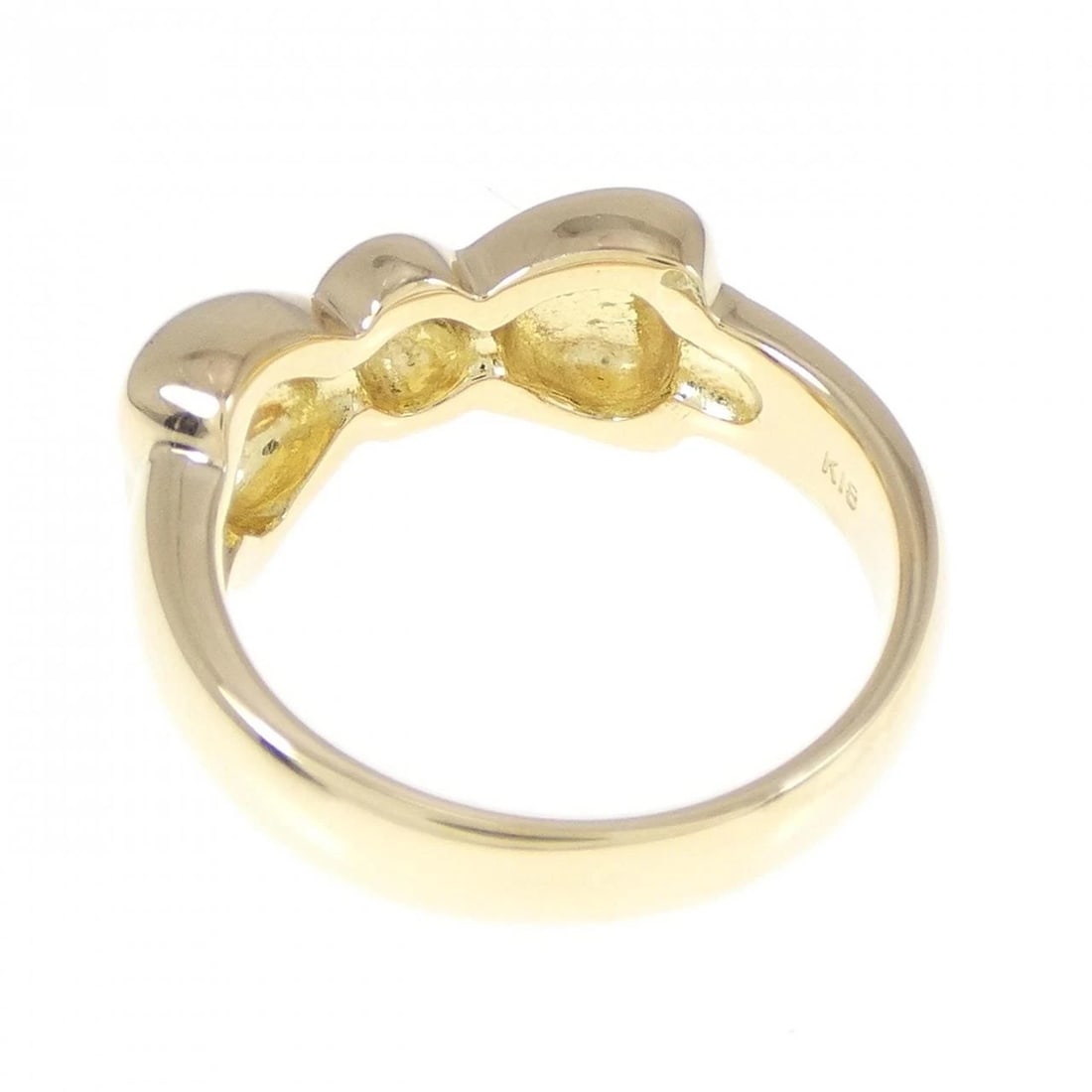 K18YG RIBBON RING - 3