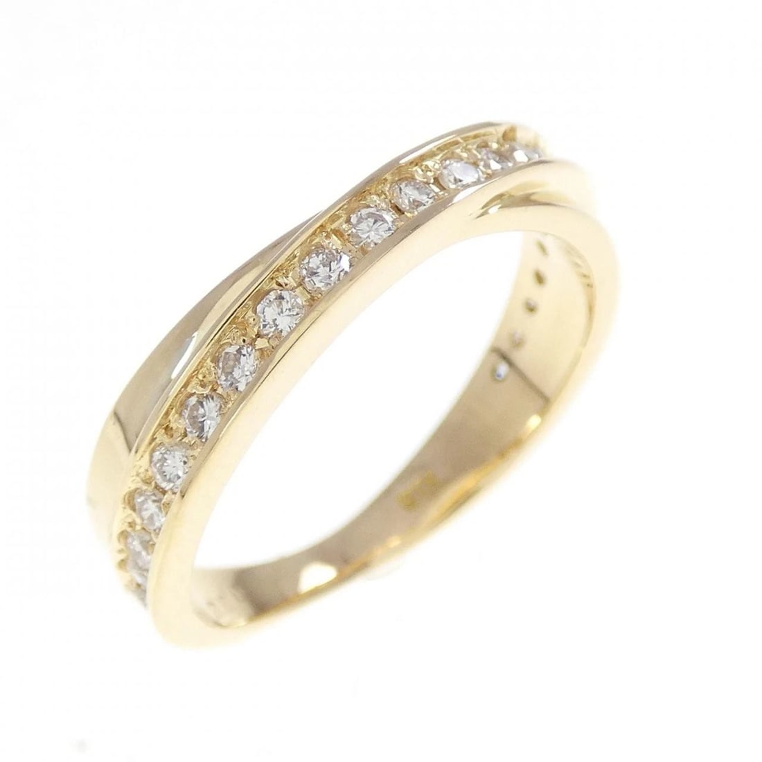 K18YG DIAMOND RING: K18YG Diamond Ring Brand: Unbranded Type/Style: Diamond Ring Material: 18K Yellow Gold, Main Stone/Creation natural Color: Yellow Gold Size: US 6 1/2 Accessories: None Accessories Notice: