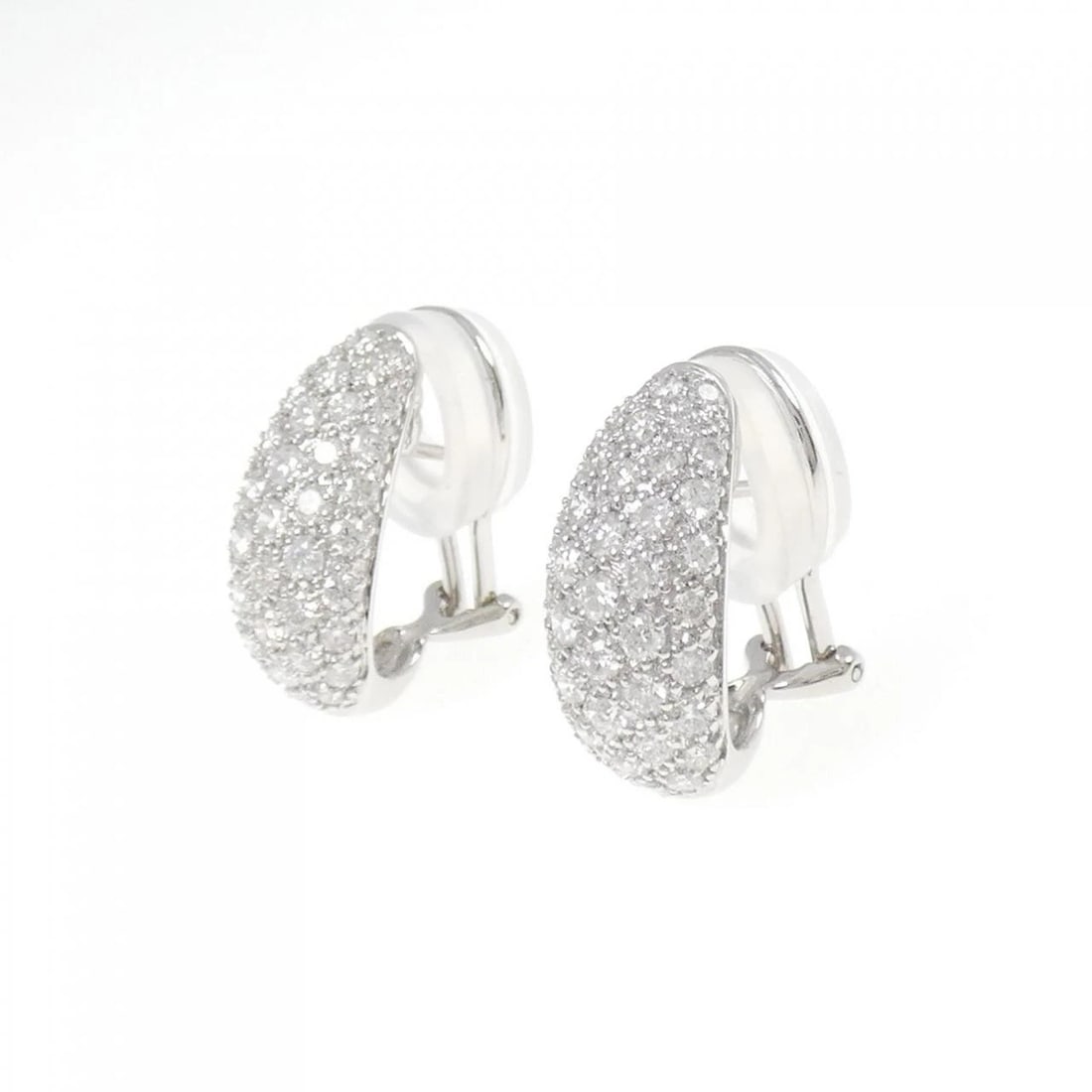 K18WG DIAMOND PIERCE/EARRING - 2