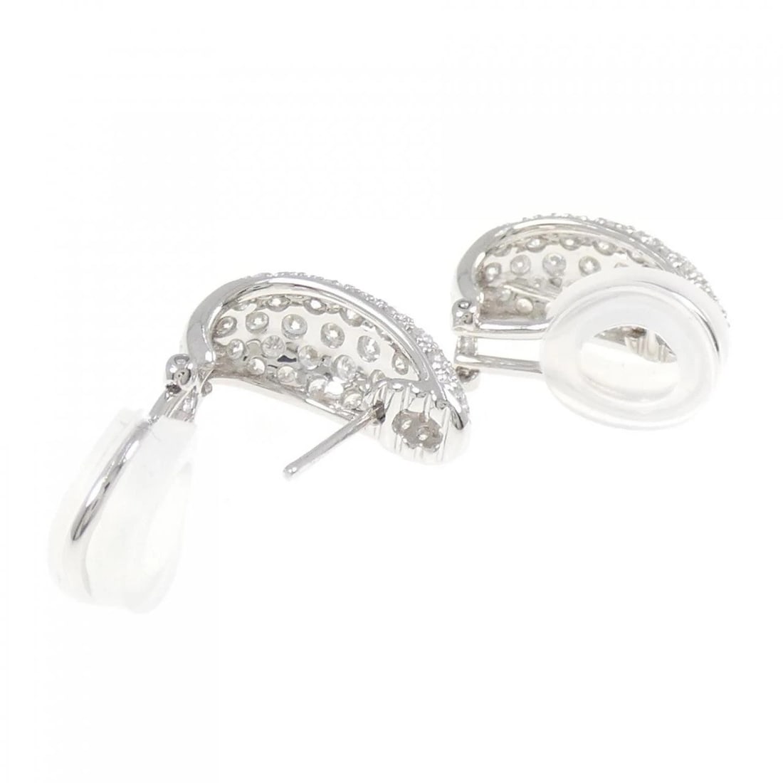 K18WG DIAMOND PIERCE/EARRING - 3