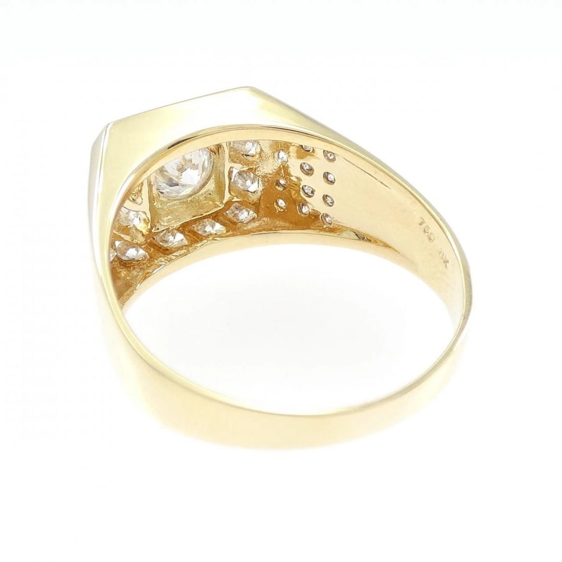 750YG DIAMOND RING - 3