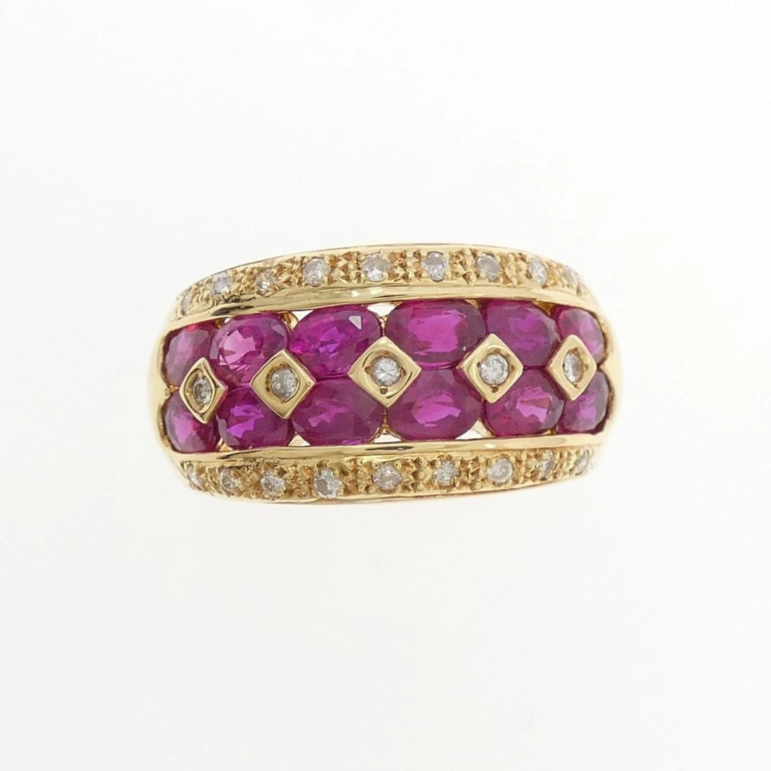 K18YG RUBY RING - 2