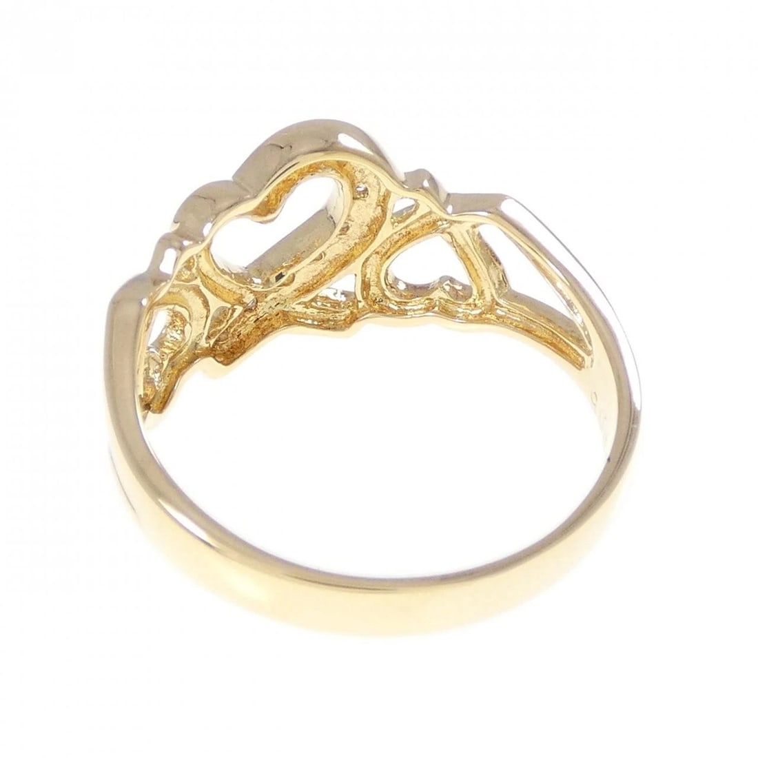 K18YG HEART DIAMOND RING - 3