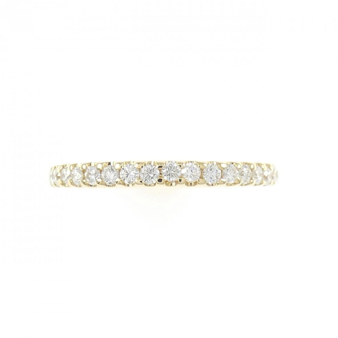 K18YG HALF ETERNITY DIAMOND RING - 2