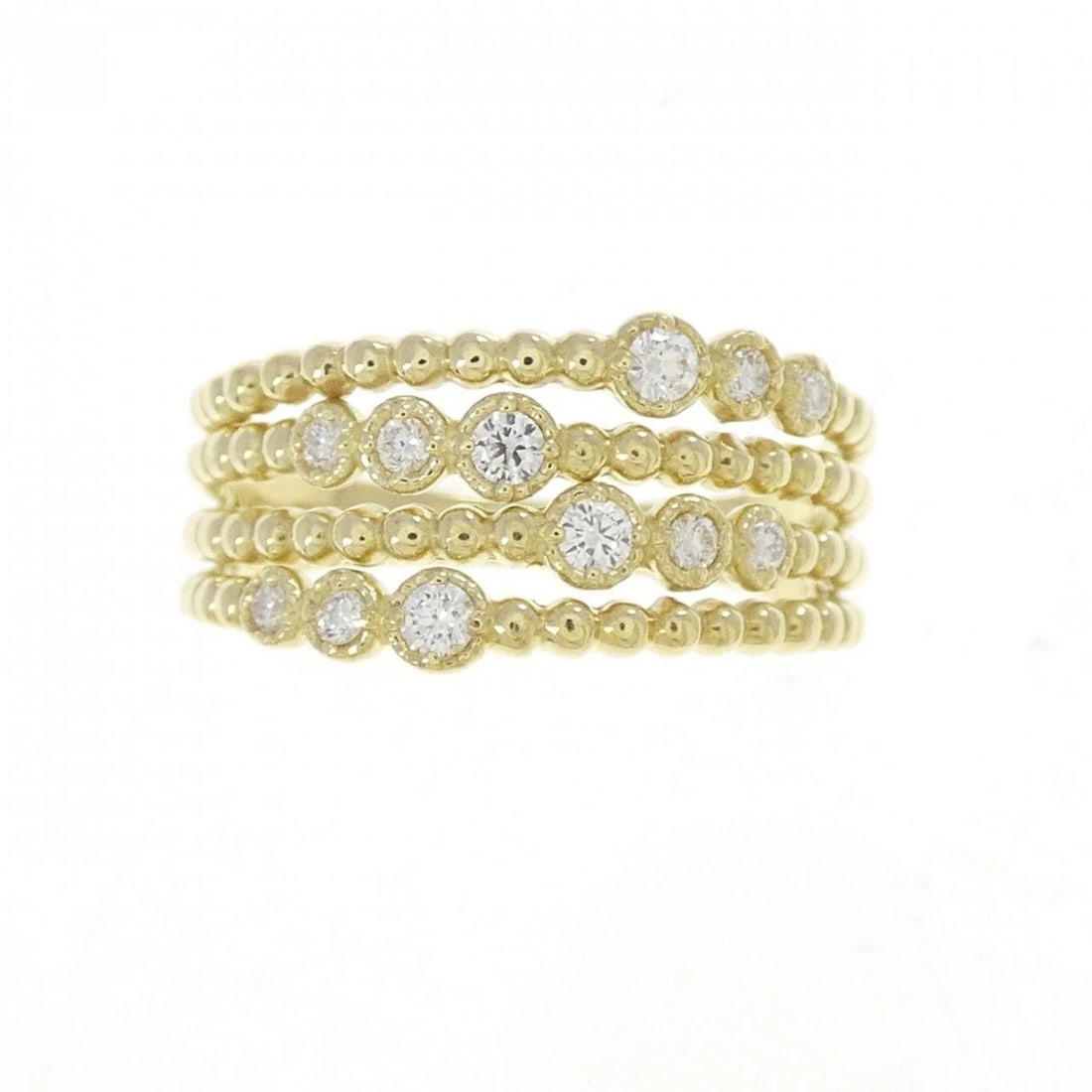 K18YG DIAMOND RING - 2