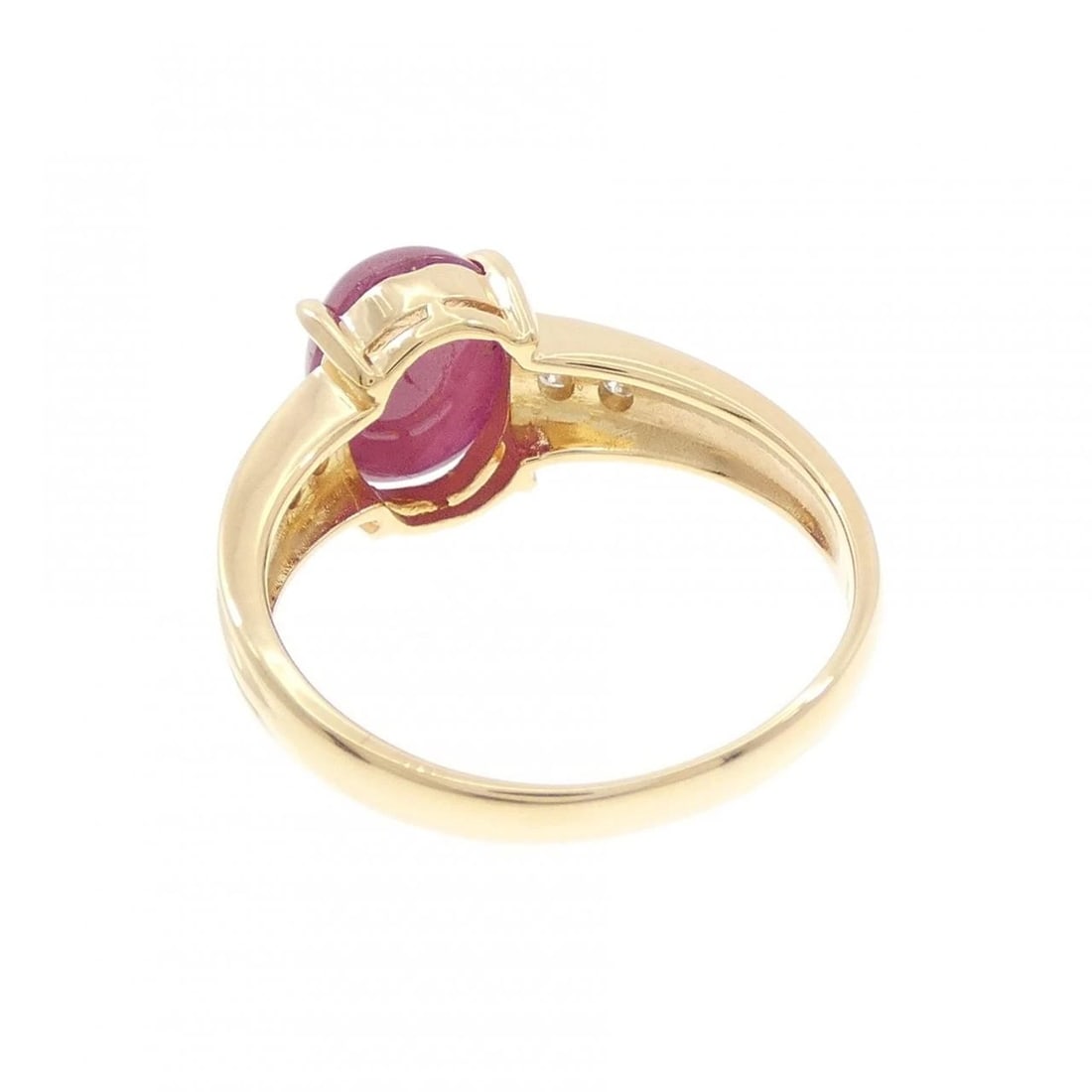 18K YELLOW GOLD RUBY RING - 3
