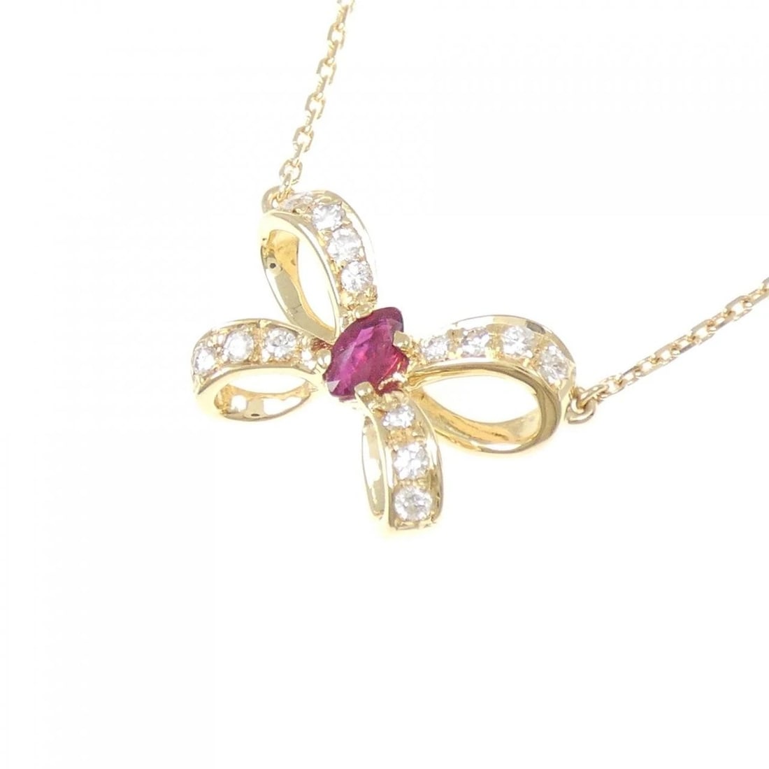 18K YELLOW GOLD RUBY NECKLACE - 3