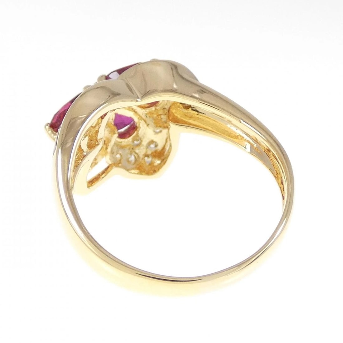18K YELLOW GOLD RUBY RING - 3