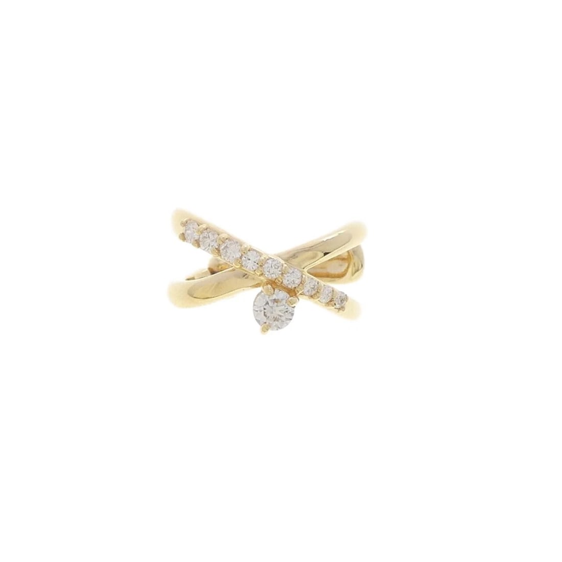 K18YG DIAMOND EAR CUFF: K18YG Diamond Ear Cuff Brand: Unbranded Type/Style: Diamond Pierce/Earring Material: 18K Yellow Gold, Color: Yellow Gold Size: Actual Size Approximate dimensions (height x width): 8.6mm x 15.6mm