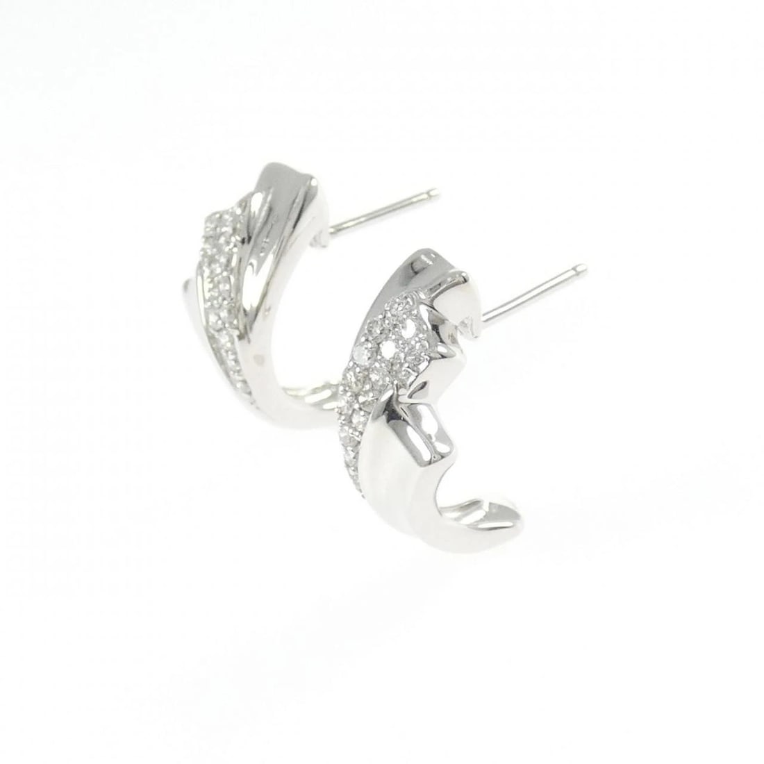 K18WG DIAMOND PIERCE - 2