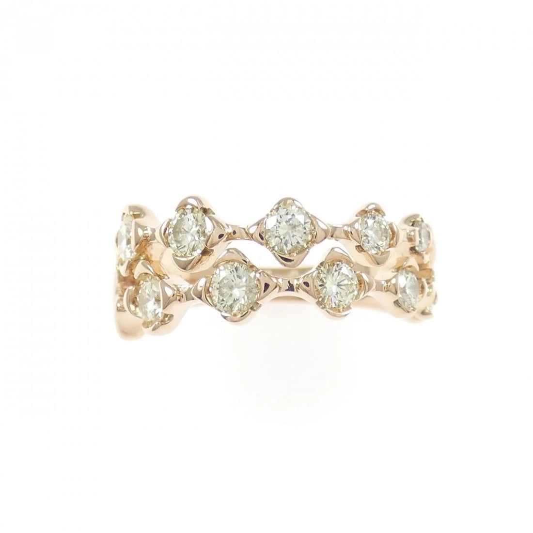 K18PG DIAMOND RING - 2