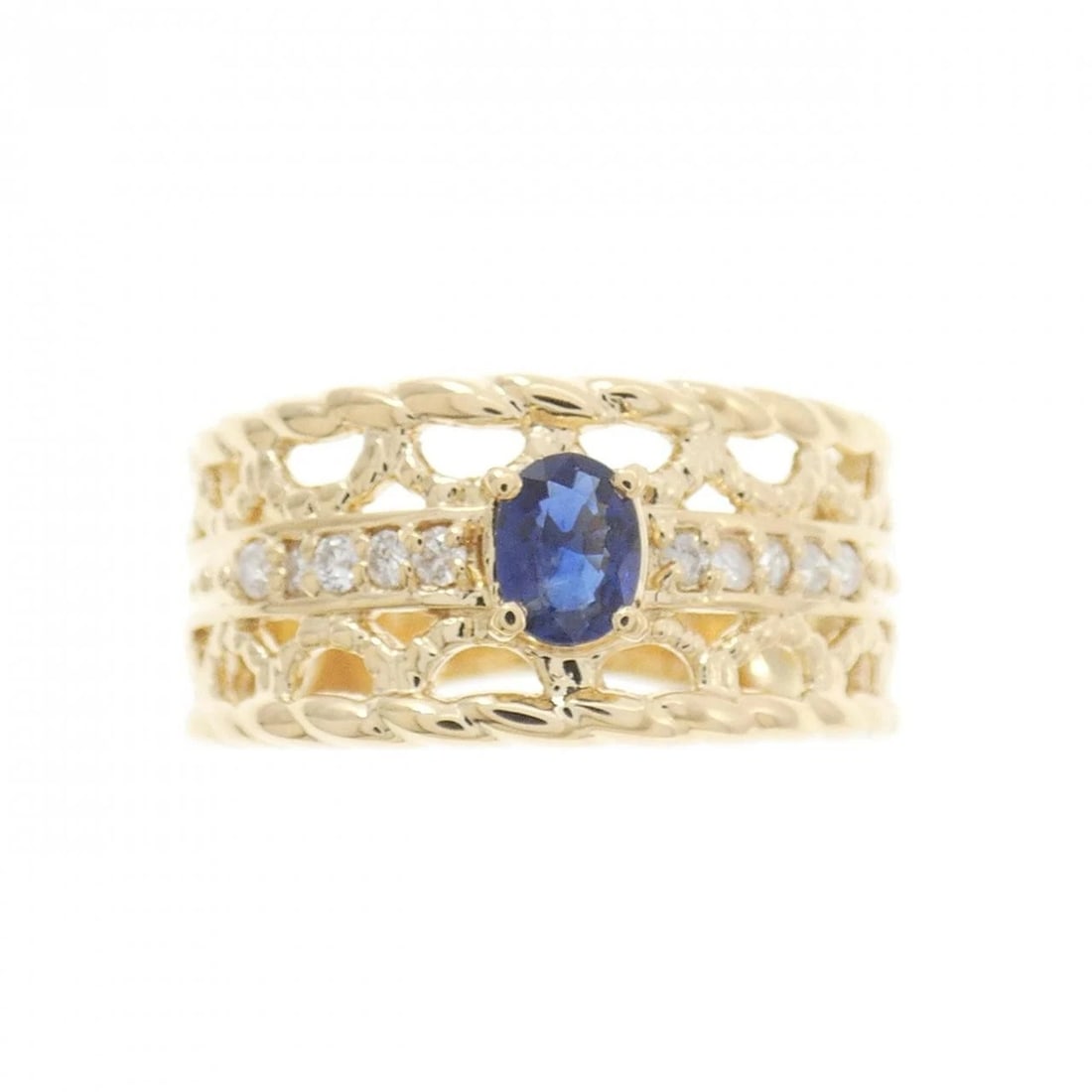 K18YG SAPPHIRE RING - 2
