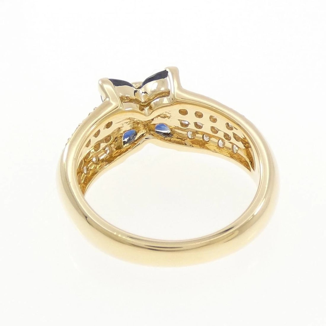 750YG SAPPHIRE RING - 3