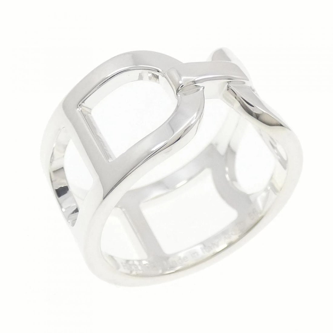 HERMES EVER CHAINE D'ANCRE RING: Hermes Ever Chaine d'Ancre Ring Brand: HERMES Type/Style: Ring Material: 925Silver, Color: Silver Size: US 7 3/4 Accessories: None Accessories Notice: When purchasing pre-owned goods, please refer to