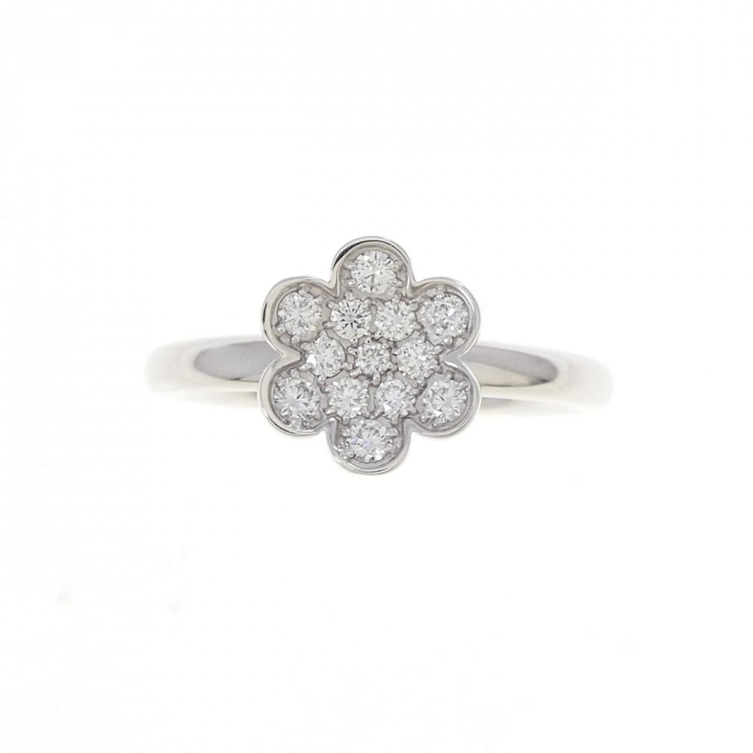 MIKIMOTO FLOWER DIAMOND RING - 2