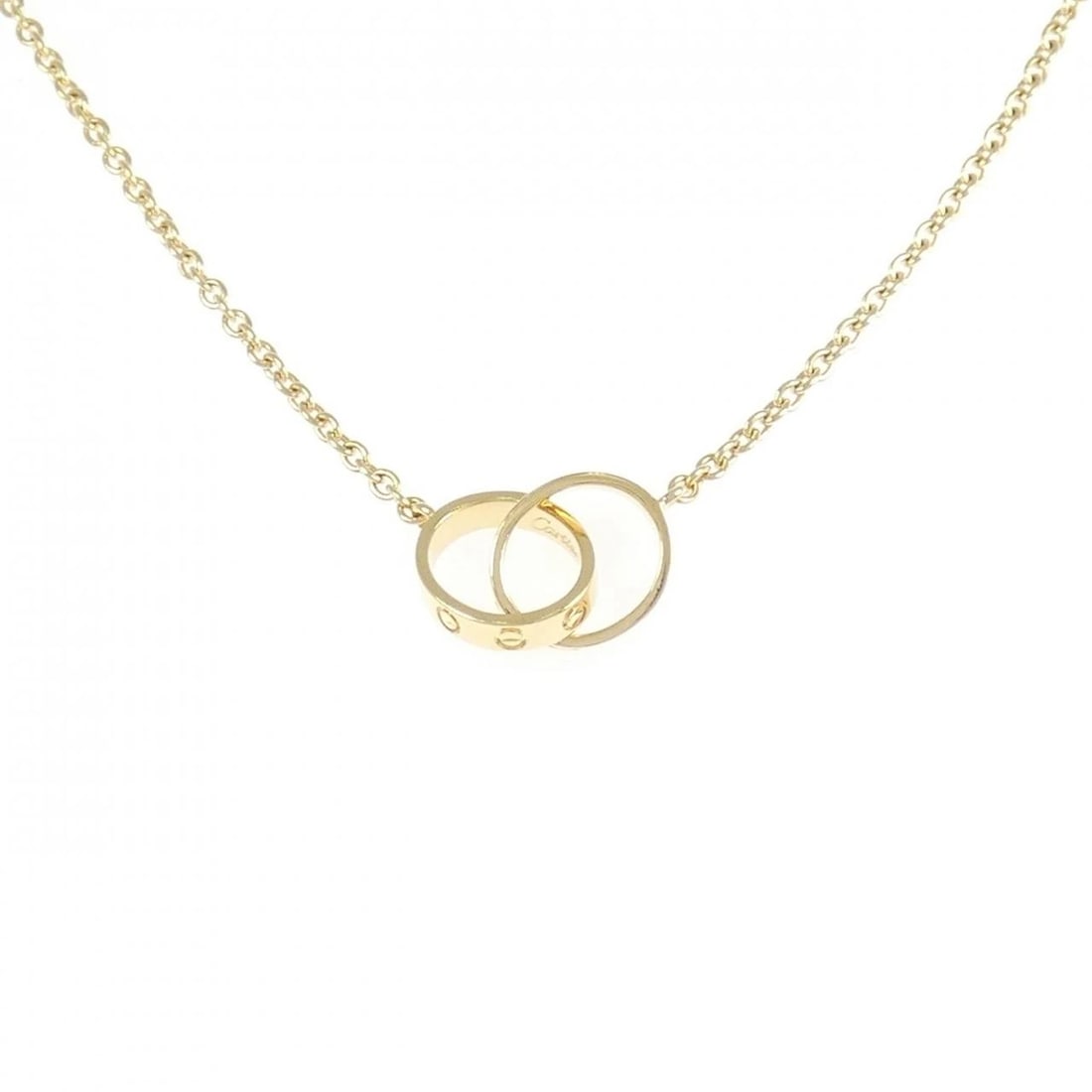 CARTIER BABY LOVE NECKLACE: Cartier Baby Love Necklace Brand: CARTIER Type/Style: Necklace Material: 750 yellow gold, Color: Yellow Gold Size: 44cm Actual Size Max width approx.: 9.7mm Chain maximum width approx.: 1.8mm
