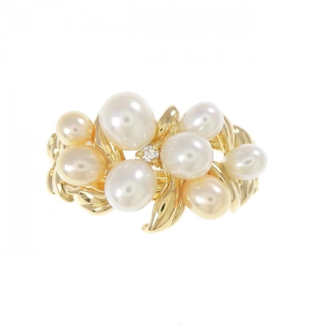 TASAKI FRESHWATER PEARL RING: Tasaki freshwater pearl ring Brand: TASAKI Type/Style: Ring Material: K18 yellow gold, Color: Yellow Gold Size: US 6 1/4 Accessories: None Accessories Notice: When purchasing pre-owned goo
