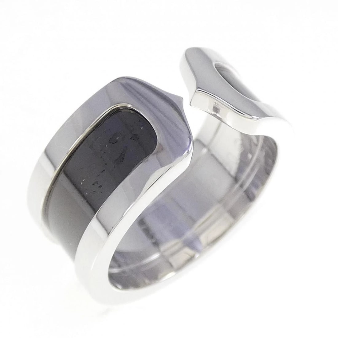 CARTIER C2 LIMITED EDITION RING: Cartier C2 Limited Edition Ring Brand: CARTIER Type/Style: ring Material: 750 white gold, Color: White Gold Size: US 5 1/4 Accessories: None Accessories Notice: When purchasing pre-owned goods,