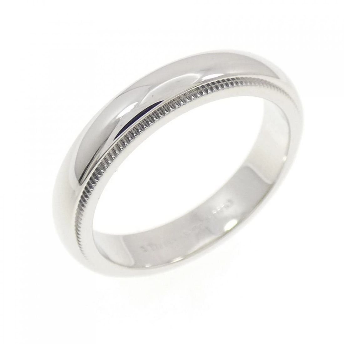 TIFFANY & CO. MILGRAIN RING: TIFFANY & Co. Milgrain Ring Brand: TIFFANY&Co. Type/Style: Ring Material: Platinum950, Color: Platinum Size: US 5 3/4 Accessories: None Accessories Notice: When purchasing pre-owned goods,