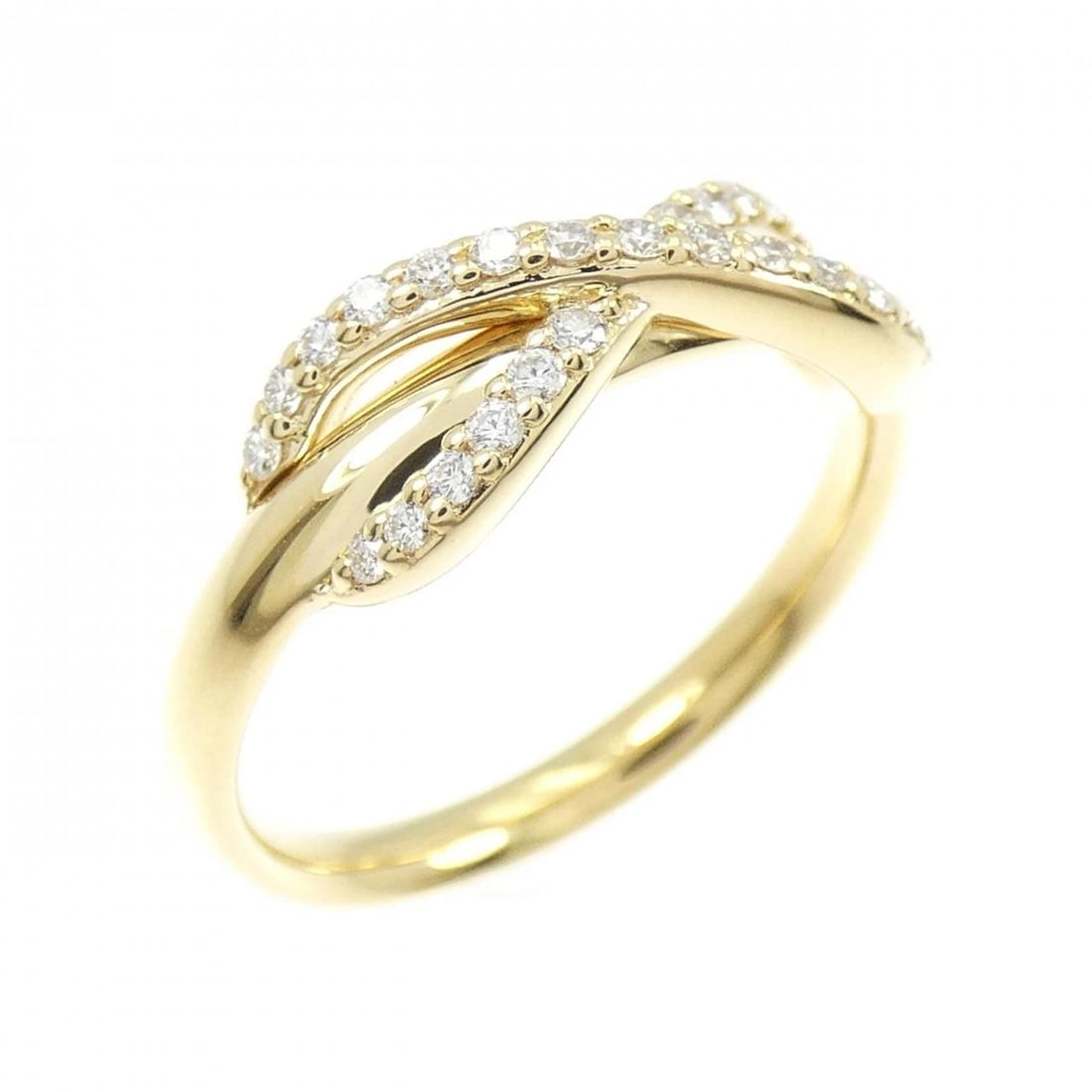 TIFFANY&CO. INFINITY RING: TIFFANY&Co. Infinity Ring Brand: TIFFANY&Co. Type/Style: Ring Material: 750 yellow gold, Main Stone/Creation Natural Color: Yellow Gold Size: US 5 Accessories: None Accessories Notice: When