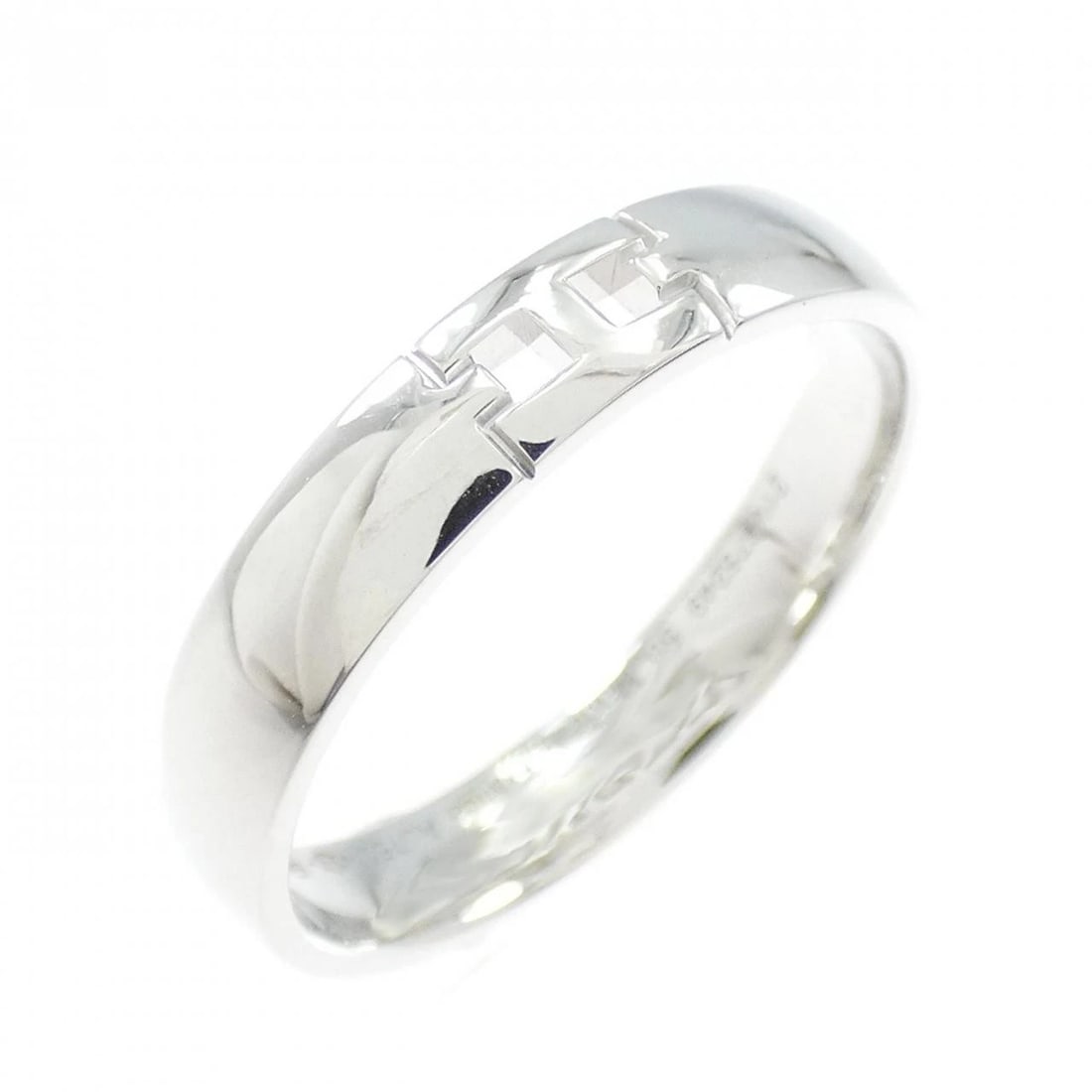 HERMES EVER HERCULES RING: Hermes Ever Hercules Ring Brand: HERMES Type/Style: Ring Material: 750 white gold, Color: White Gold Size: US 5 1/4 Accessories: None Accessories Notice: When purchasing pre-owned goods, please refer