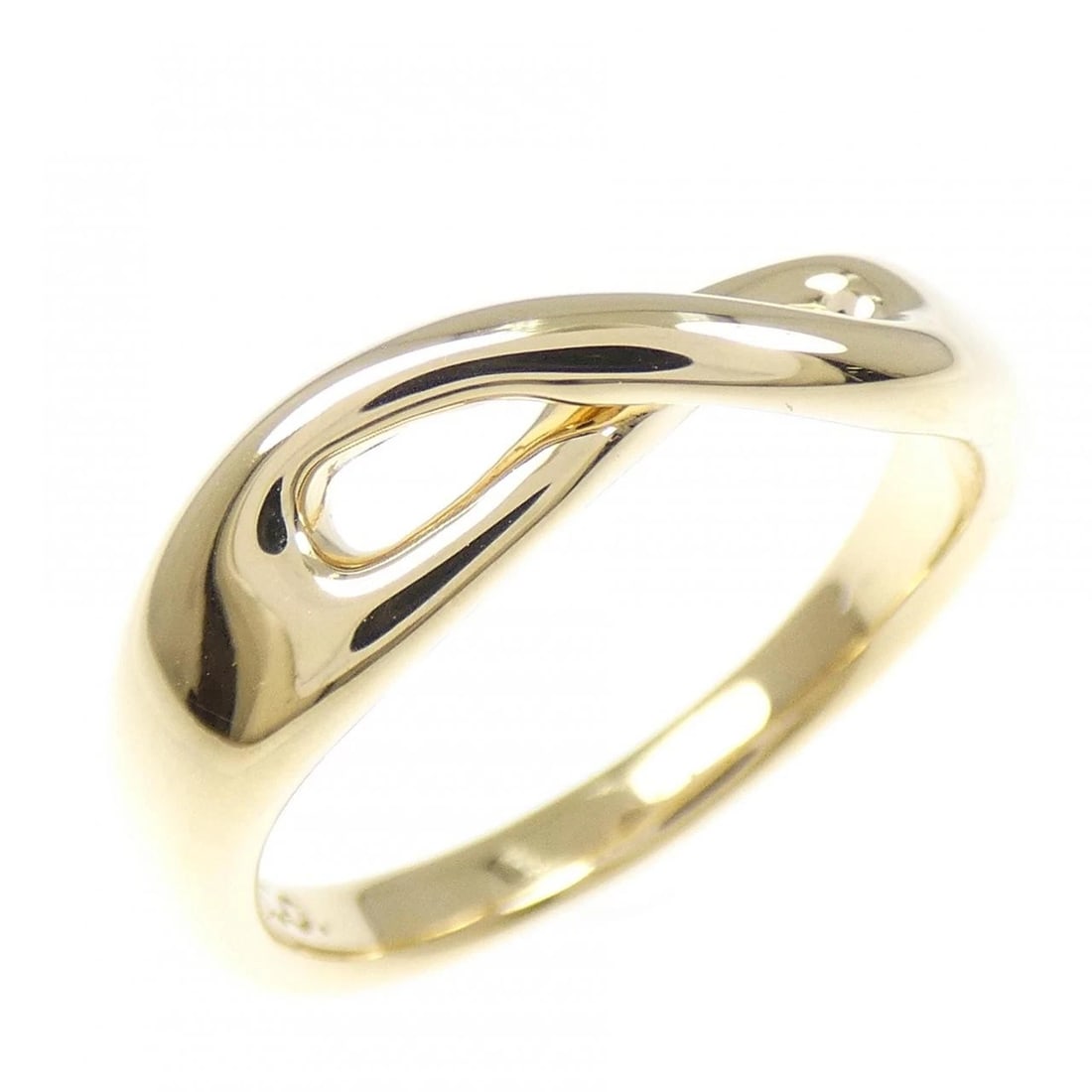 TIFFANY & CO. FIGURE RING: TIFFANY & Co. Figure Ring Brand: TIFFANY&Co. Type/Style: Ring Material: 750 yellow gold, Color: yellow gold Size: US 7 1/4 Accessories: None Accessories Notice: When purchasing pre-owned g