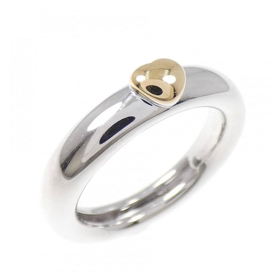 TIFFANY&CO. 750WG/750YG RING: TIFFANY&Co. 750WG/750YG Ring Brand: TIFFANY&Co. Type/Style: Ring Material: 750 white gold/750 yellow gold, Color: White GoldYellow Gold Size: US 4 3/4 Accessories: None Accessories Notice: When