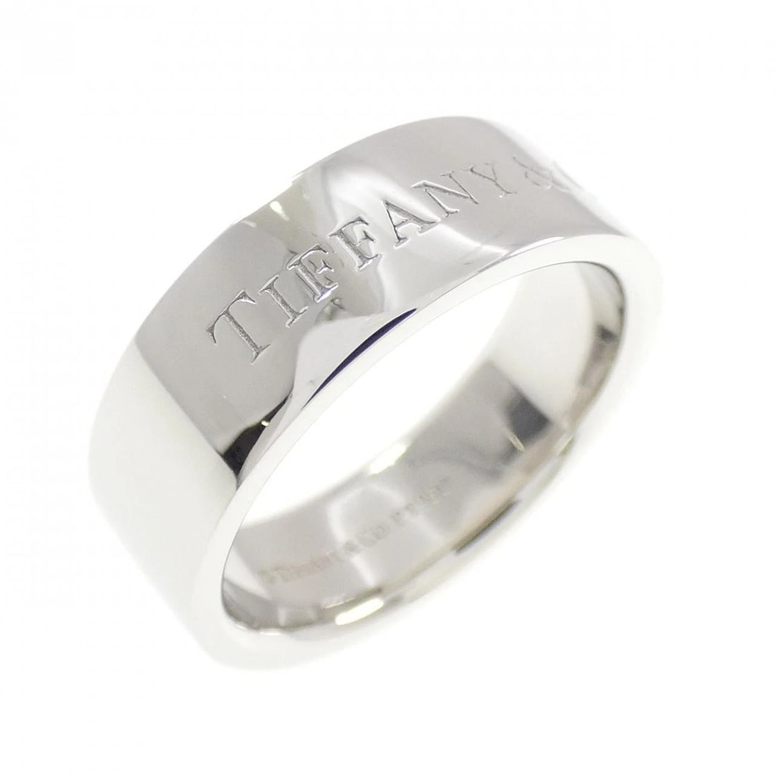 TIFFANY&CO. FLAT RING: TIFFANY&Co. Flat Ring Brand: TIFFANY&Co. Type/Style: Ring Material: Platinum950, Color: White Size: US 5 1/4 Accessories: None Accessories Notice: When purchasing pre-owned goods, please refer to the
