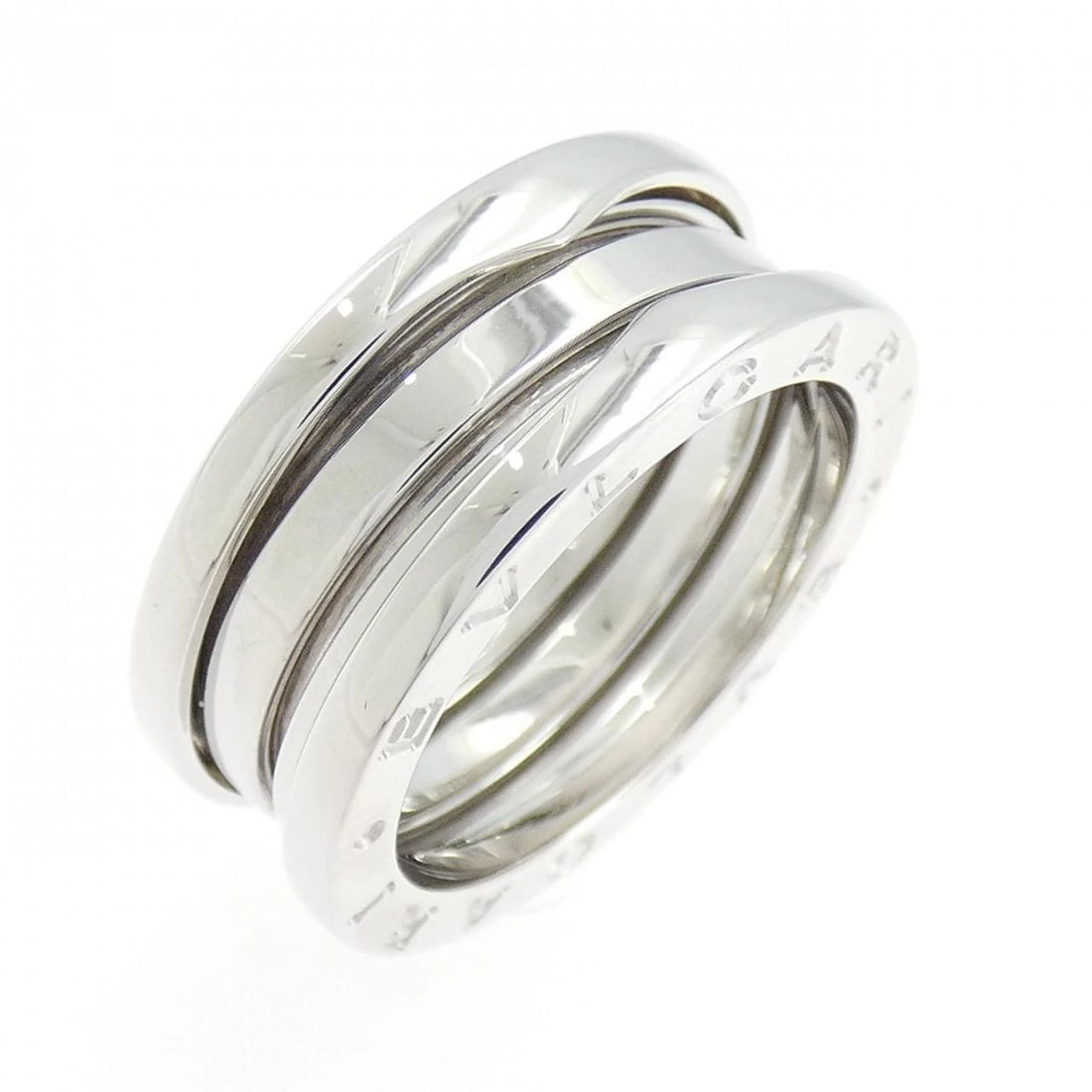 BVLGARI B.ZERO1 3-BAND RING: Bvlgari B.zero1 3-Band Ring Brand: BVLGARI Type/Style: Ring Material: 750 white gold, Color: White Gold Size: US 6 1/4 Accessories: None Accessories Notice: When purchasing pre-owned goods, please