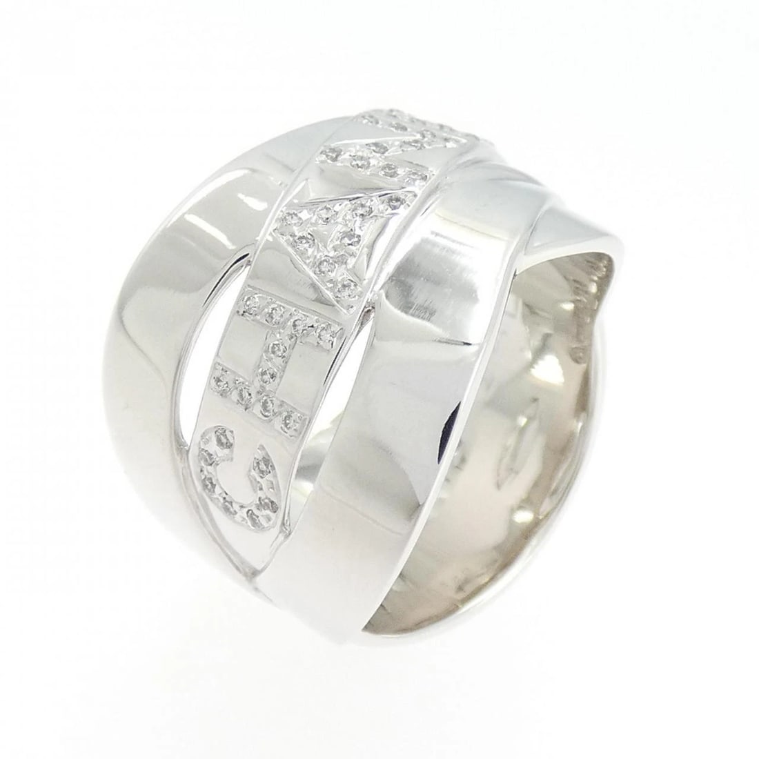 CHANEL BOLDUC RING: Chanel Bolduc Ring Brand: CHANEL Type/Style: Ring Material: 750 white gold, Main Stone/Creation Natural Color: white gold Size: US 6 1/2 Accessories: None Accessories Notice: When purchasi