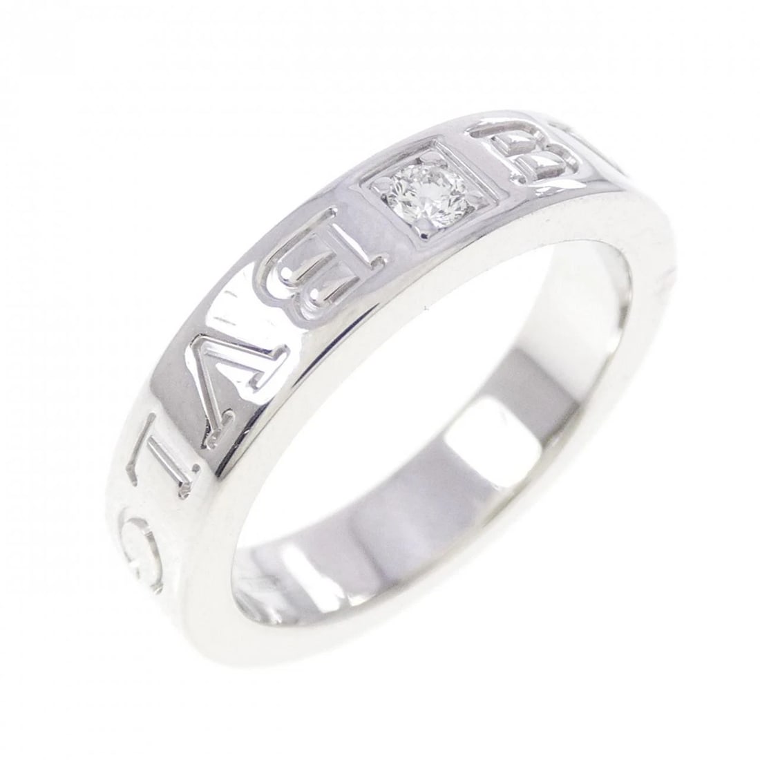 BVLGARI B.ZERO1 RING: Bvlgari B.zero1 Ring Brand: BVLGARI Type/Style: Ring Material: 750 white gold, Main Stone/Creation Natural Color: White Gold Size: US 4 1/4 Accessories: None Accessories Notice: When purchasing