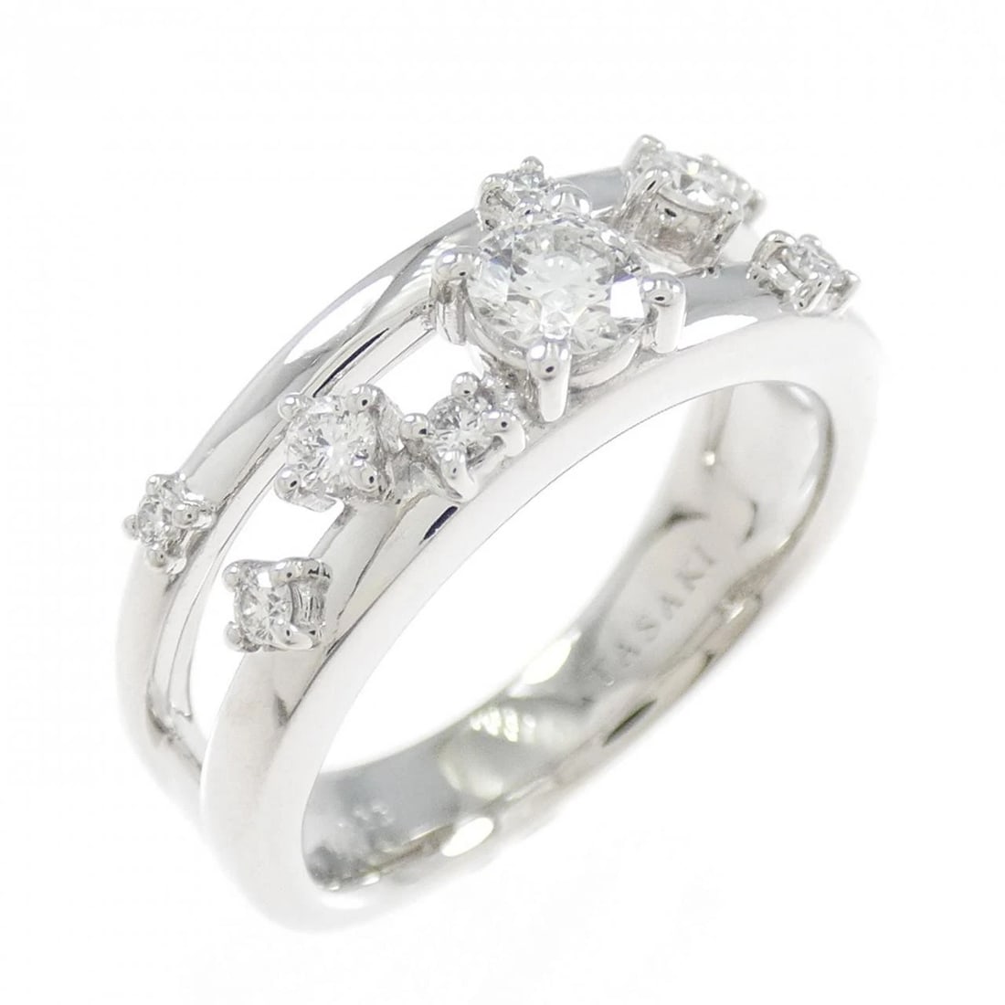 TASAKI DIAMOND RING: Tasaki Diamond Ring Brand: TASAKI Type/Style: Ring Material: 750 white gold, Main Stone/Creation Natural Color: White Gold Size: US 6 1/2 Accessories: None Accessories Notice: When purchasing