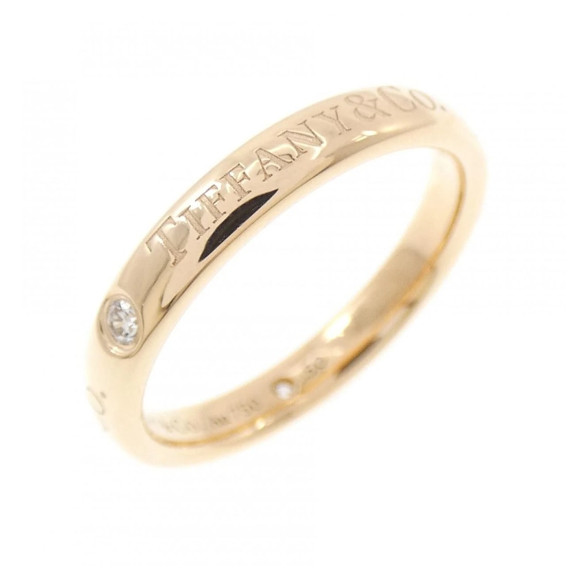 TIFFANY & CO. BAND RING: TIFFANY & Co. Band Ring Brand: TIFFANY&Co. Type/Style: Ring Material: 750 Pink Gold, Main Stone/Creation Natural Color: pink Gold Size: US 5 1/4 Accessories: None Accessories Notice: When purchasing